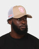 New Era Las Vegas Raiders 'Tumbleweed Sundae' 9FORTY A-Frame Trucker Snapback Khaki/Pink