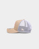 New Era Atlanta Braves 'Tumbleweed Sundae' 9FORTY A-Frame Trucker Snapback Khaki/Pink