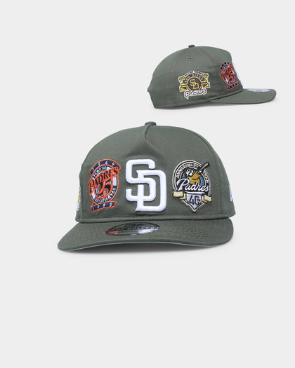 New Era San Diego Padres 'Olive Multi Logo' Old Golfer Snapback Olive