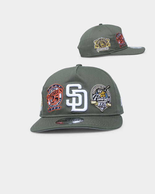 New Era San Diego Padres 'Olive Multi Logo' Old Golfer Snapback Olive