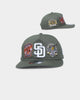 New Era San Diego Padres 'Olive Multi Logo' Old Golfer Snapback Olive