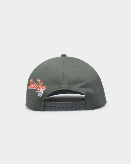 New Era San Diego Padres 'Olive Multi Logo' Old Golfer Snapback Olive
