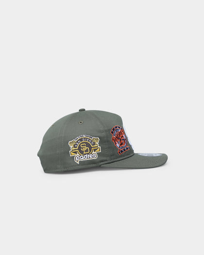 New Era San Diego Padres 'Olive Multi Logo' Old Golfer Snapback Olive