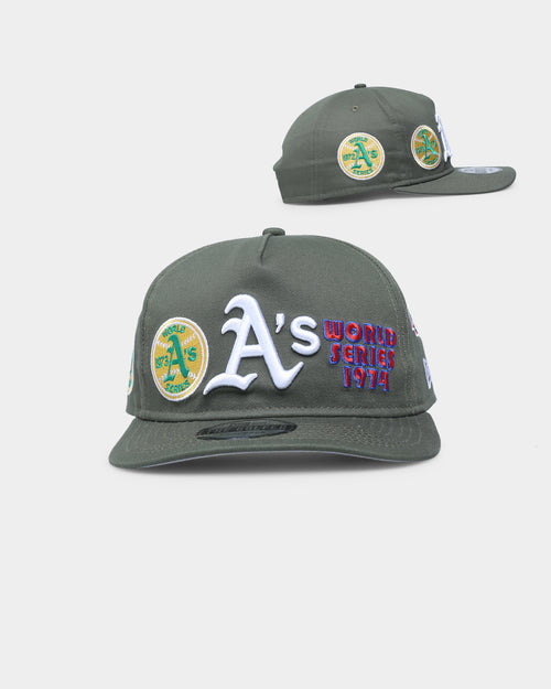 New Era Oakland Athletics 'Olive Multi Logo' Old Golfer Strapback Olive