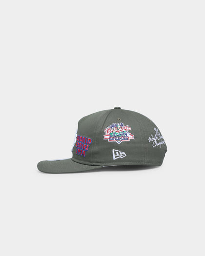 New Era Oakland Athletics 'Olive Multi Logo' Old Golfer Strapback Olive