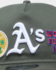 New Era Oakland Athletics 'Olive Multi Logo' Old Golfer Strapback Olive