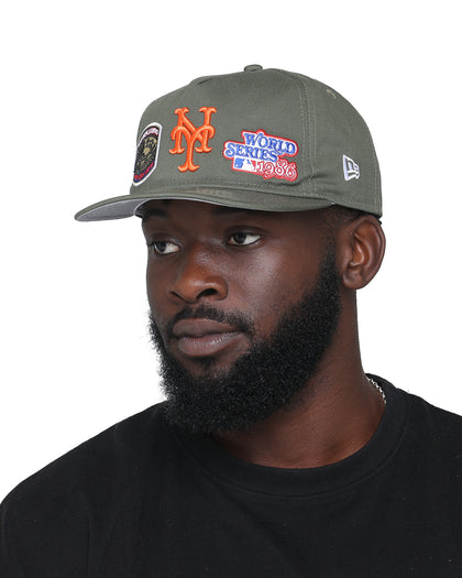 New Era New York Mets 'Olive Multi Logo' Old Golfer Snapback Olive