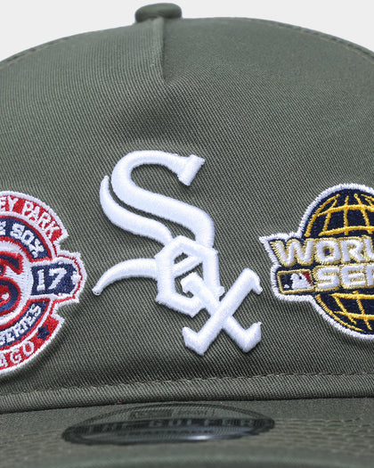 New Era Chicago White Sox 'Olive Multi Logo' Old Golfer Snapback Olive