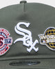 New Era Chicago White Sox 'Olive Multi Logo' Old Golfer Snapback Olive