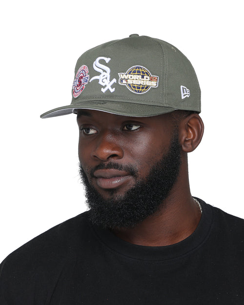 New Era Chicago White Sox 'Olive Multi Logo' Old Golfer Snapback Olive
