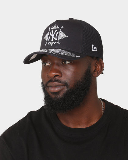 New Era New York Yankees 'Flare Designs' 9FORTY A-Frame Trucker Snapback Original Team Colours