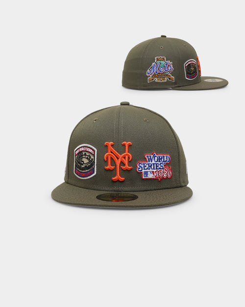 New Era New York Mets 'Olive Multi Logo' 59FIFTY Fitted Olive