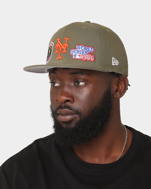 New Era New York Mets 'Olive Multi Logo' 59FIFTY Fitted Olive