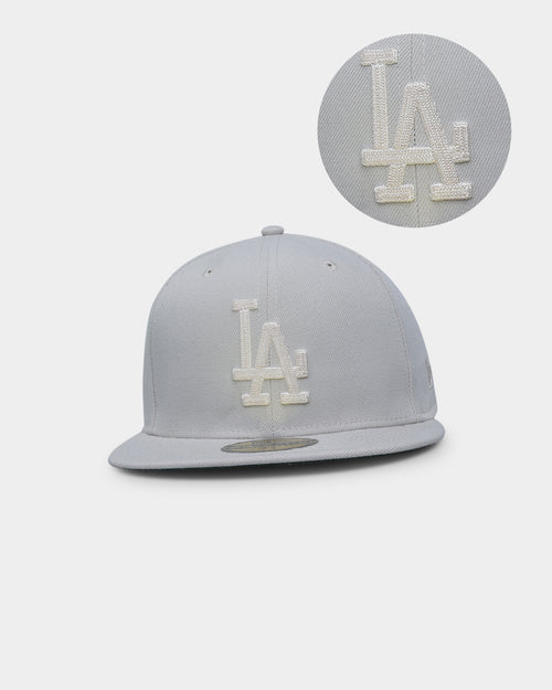 New Era Los Angeles Dodgers 'Chain Stitch' 59FIFTY Fitted Stone