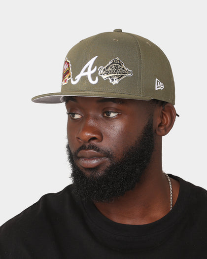 New Era Atlanta Braves 'Olive Multi Logo' 59FIFTY Fitted Olive