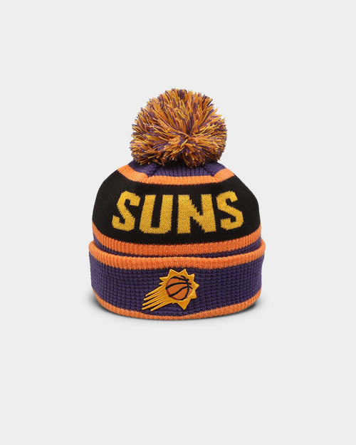 New Era Kids' Phoenix Suns Pom Waffle Knit Beanie Original Team Colours