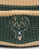 New Era Kids' Milwaukee Bucks Pom Waffle Knit Beanie Original Team Colours