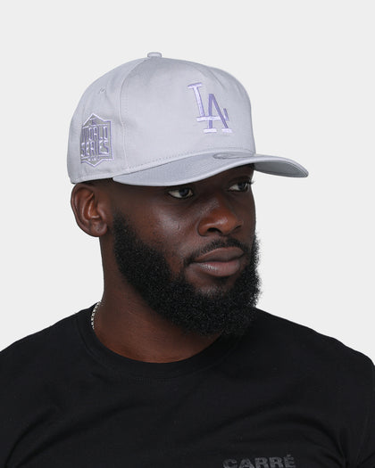New Era Los Angeles Dodgers "Purple Smoke" Old Golfer Snapback Grey Lavender