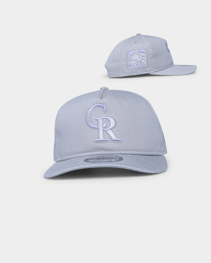 New Era Colorado Rockies "Purple Smoke" Old Golfer Snapback Grey Lavender