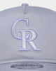 New Era Colorado Rockies "Purple Smoke" Old Golfer Snapback Grey Lavender