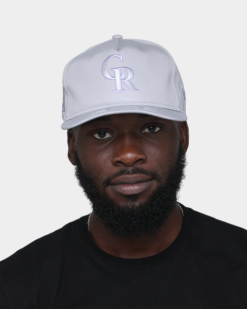 New Era Colorado Rockies "Purple Smoke" Old Golfer Snapback Grey Lavender