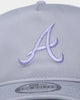 New Era Atlanta Braves 'Purple Smoke' Old Golfer Snapback Grey/Lavender