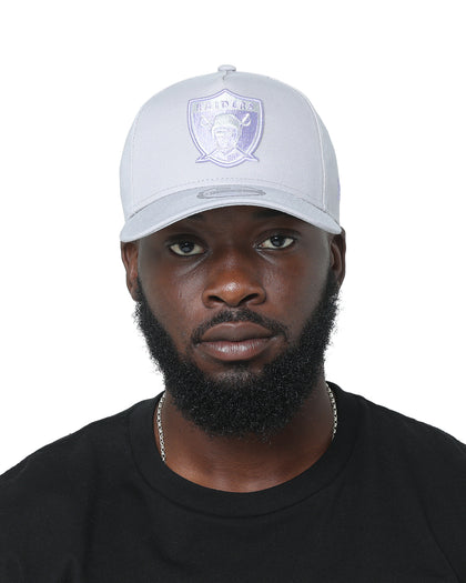 New Era Oakland Raiders 'Purple Smoke' 9FORTY A-Frame Snapback Grey/Lavender