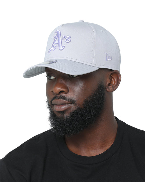 New Era Oakland Athletics 'Purple Smoke' 9FORTY A-Frame Snapback Grey/Lavender