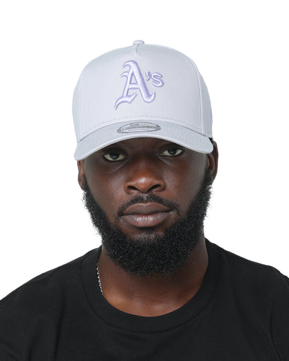 New Era Oakland Athletics 'Purple Smoke' 9FORTY A-Frame Snapback Grey/Lavender