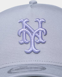 New Era New York Mets 'Purple Smoke' 9FORTY A-Frame Snapback Grey/Lavender