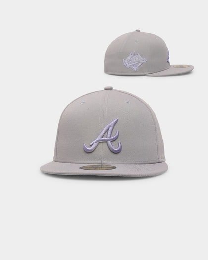 New Era Atlanta Braves 'Purple Smoke' 59FIFTY Fitted Grey/Lavender