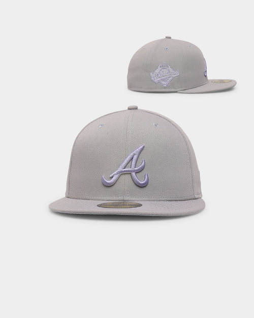 New Era Atlanta Braves 'Purple Smoke' 59FIFTY Fitted Grey/Lavender
