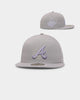 New Era Atlanta Braves 'Purple Smoke' 59FIFTY Fitted Grey/Lavender
