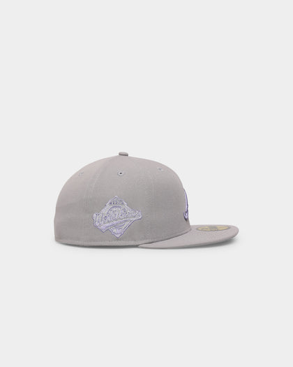 New Era Atlanta Braves 'Purple Smoke' 59FIFTY Fitted Grey/Lavender