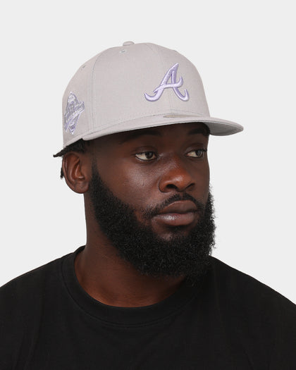 New Era Atlanta Braves 'Purple Smoke' 59FIFTY Fitted Grey/Lavender