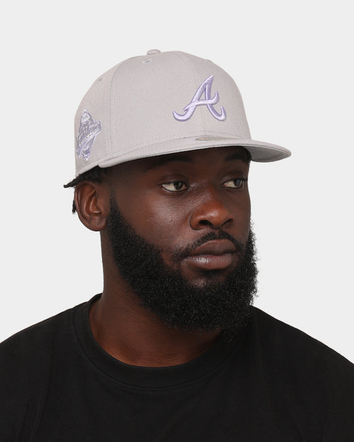 New Era Atlanta Braves 'Purple Smoke' 59FIFTY Fitted Grey/Lavender