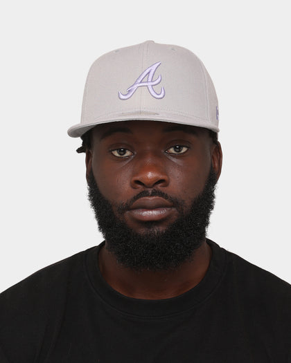 New Era Atlanta Braves 'Purple Smoke' 59FIFTY Fitted Grey/Lavender