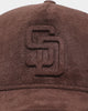 New Era San Diego Padres 'Tonal Brown Suede' Old Golfer Snapback Brown