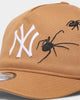 New Era New York Yankees 'Spider Crown' Old Golfer Snapback Wheat