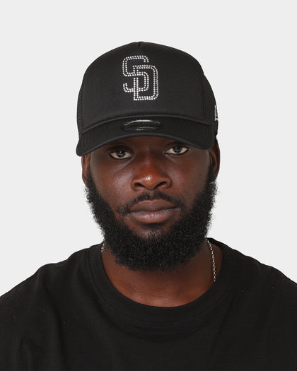 New Era San Diego Padres 'Rhinestone' 9FORTY A-Frame Trucker Snapback Rhinestone