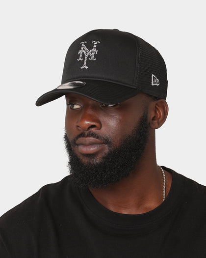 New Era New York Mets 'Rhinestone' 9FORTY A-Frame Trucker Snapback Rhinestone