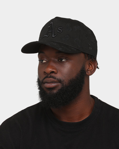New Era Oakland Athletics 'Paisley All Over' 9FORTY A-Frame Snapback Paisley/Black