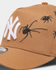 New Era New York Yankees 'Spider Crown' 9FORTY A-Frame Snapback Wheat