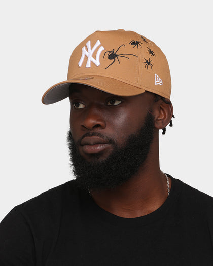 New Era New York Yankees 'Spider Crown' 9FORTY A-Frame Snapback Wheat