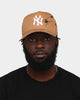 New Era New York Yankees 'Spider Crown' 9FORTY A-Frame Snapback Wheat