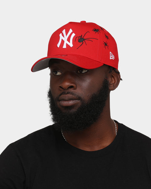 New Era New York Yankees 'Spider Crown' 9FORTY A-Frame Snapback Scarlet