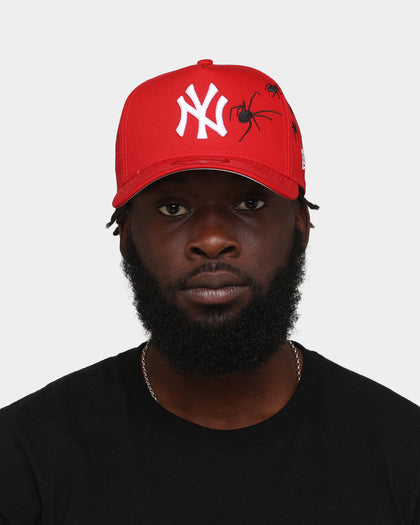 New Era New York Yankees 'Spider Crown' 9FORTY A-Frame Snapback Scarlet