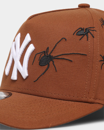 New Era New York Yankees 'Spider Crown' 9FORTY A-Frame Snapback Chocolate