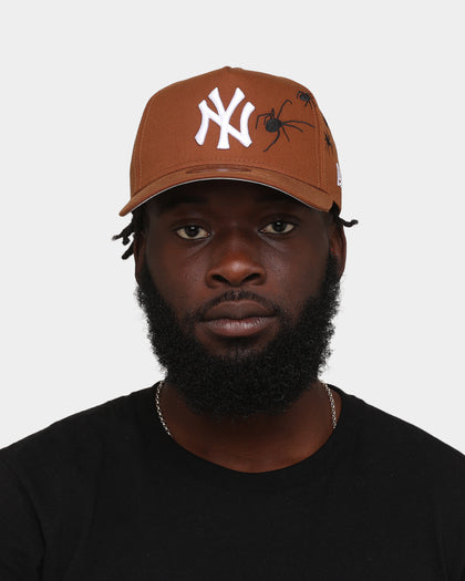 New Era New York Yankees 'Spider Crown' 9FORTY A-Frame Snapback Chocolate