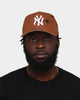 New Era New York Yankees 'Spider Crown' 9FORTY A-Frame Snapback Chocolate